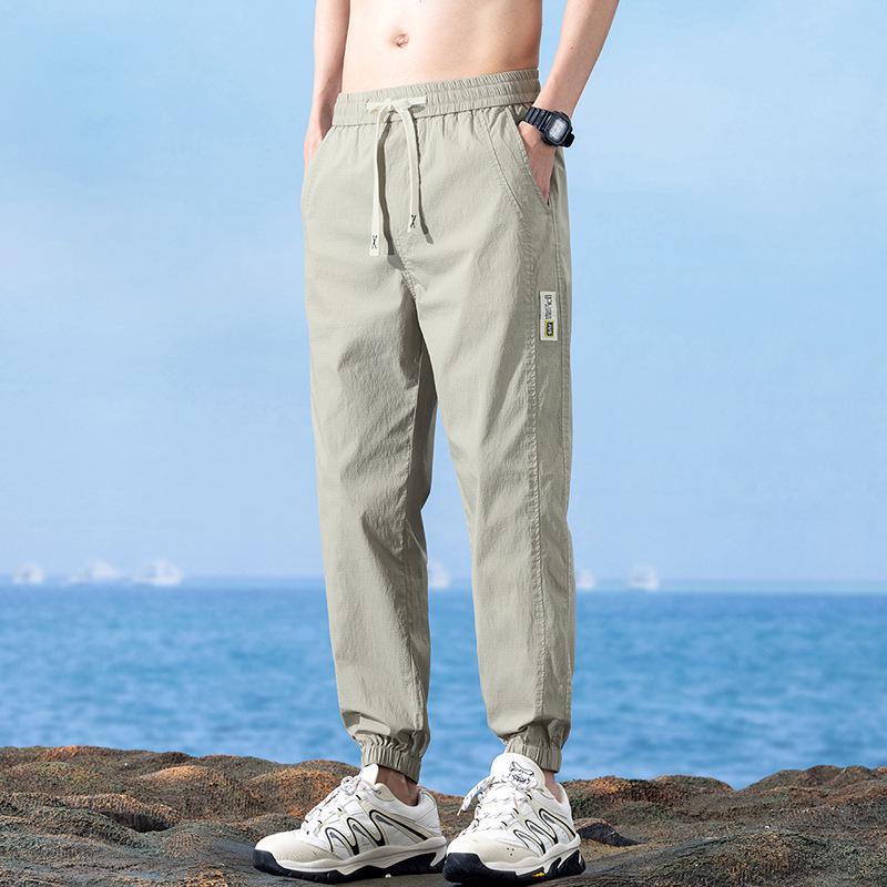Men's Slim Stretch Korean Style Summer Drawstring Sweatpants