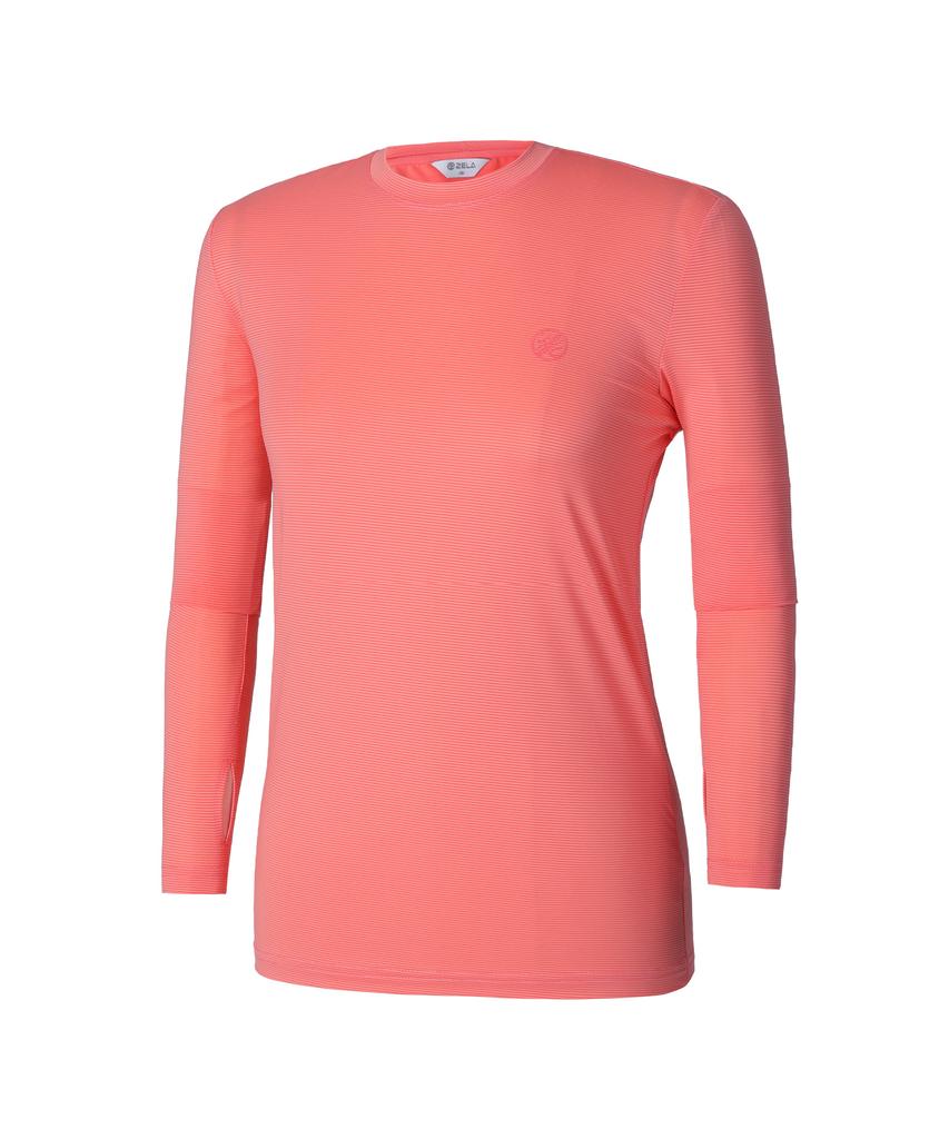 2ELA Fingerhole Women'S Ice Queen Cooling Round Long Sleeve T-Shirt 6 Colors (Type B)