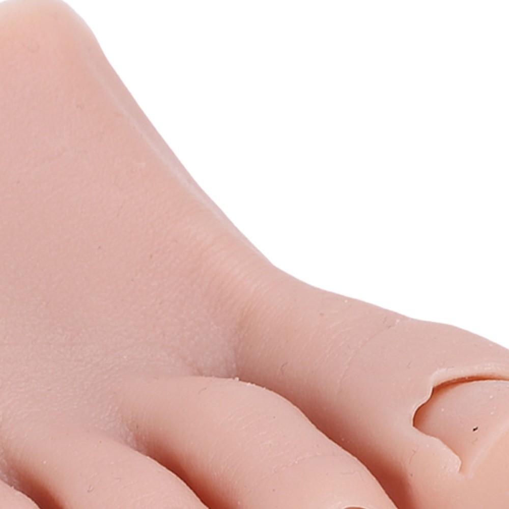 Left/Right Silicone Practice Foot Soft Silicone Half Foot Mannequin  For Nail Art Training