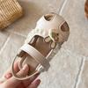 Summer Princess Sandals For Girls Korean Trend Fashion Girl's Sandal Anti-slippery Soft-soled Leather Footwear For Kids