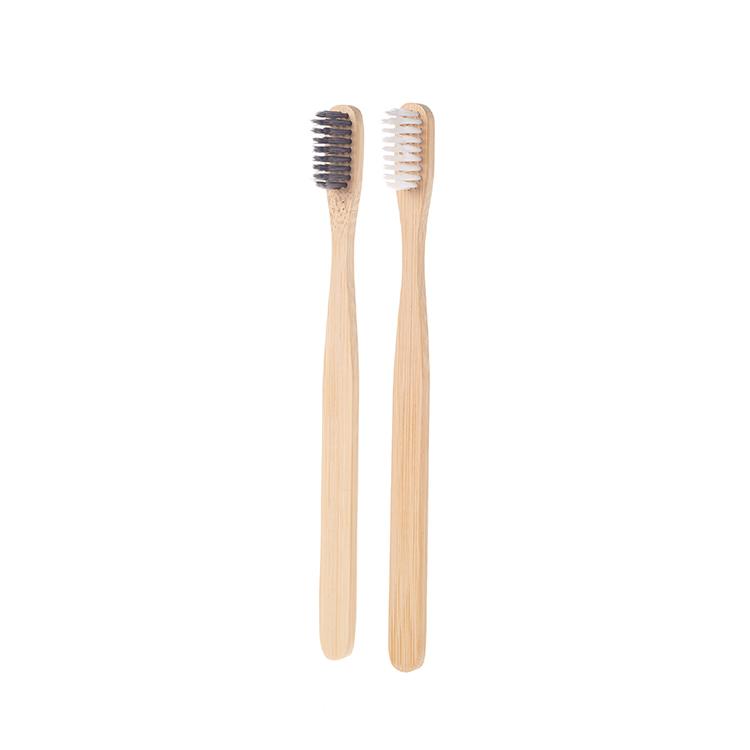 BPA-Free Eco Personalized 100% Biodegradable Eco Friendly Cheap Flat Soft Bamboo Toothbrush Cepillo Dental Bambo Set
