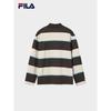FILA Men's Colorblock Striped Knit Long Sleeve Polo Shirt