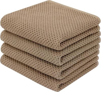 Panos Kitchen Nordic Waffel Küchenset aus 34 x 73 Latte-Tüchern, Stil, Geschirrtücher, Geschirrtücher, Kinderhandtücher, Handtücher, 4, cm,