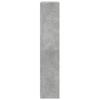 Vidaxl Regał Przegroda, 4 Poziomy, Szarość Betonu, 143,5X29X143,5 Cm