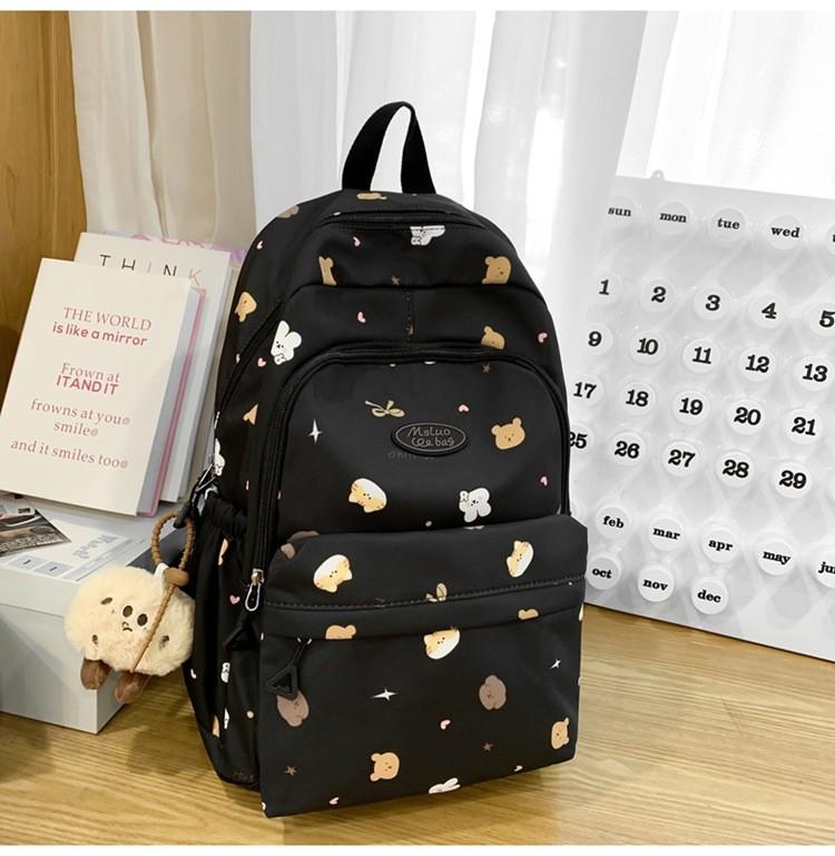Girl School Backpack With Nylon Material And Laptop Compartment For Education Use