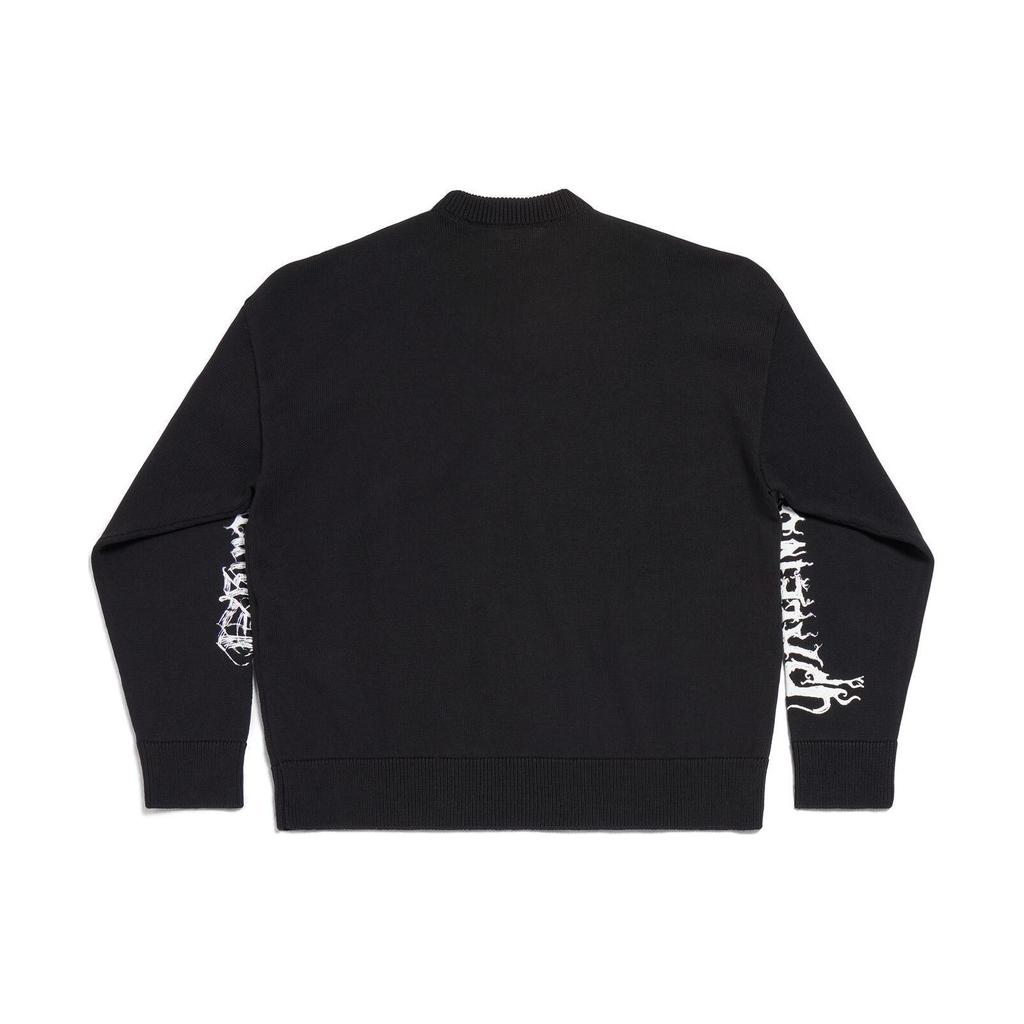 Balenciaga SS24 Knitwear Loose Fit Unisex Black 773301T33001000