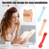 Automatic Follow Page Reading Bookmark Home Student Soft Silicone Non Deformable  And Practical Multi Functional Reading Memo Clip