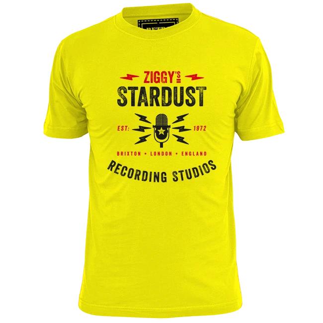 

Mens Ziggy Stardust Recording Studio Rock T shirt Hendrix Morrison Stones Bowie 2XL