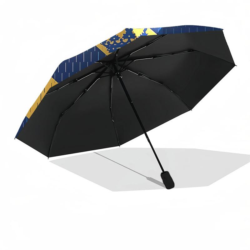 Al Nassr, Football Club Automatic Opening and Closing, 8 rib Structure Portable Umbrella, Suitable for Men and Women in All Seasons  Perfect