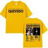 Rapper Quevedo Tour 2025 Graphic T Shirt Unisexs Vintage Fashion Short Sleeve Tshirts Hip Hop Oversized Cotton Tshirt Streetwear