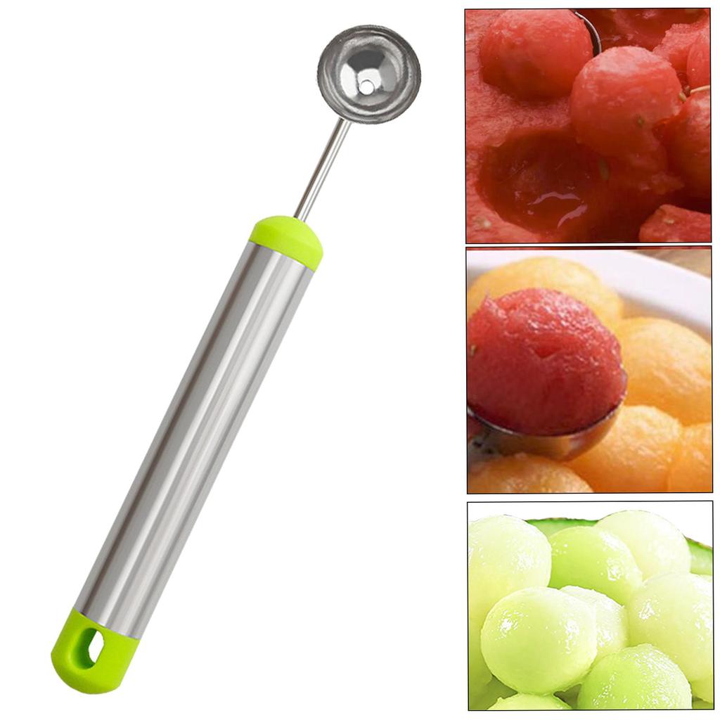 Melon Baller Spoon Portable DIY Fruit Baller Tool Fruit Scooper for Watermelon Cantaloupe Sorbet Meatballs Ice Cream