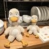 Süßes magnetisches Enten-Stofftier, abnehmbar, gesalzene Ente, lustiges Spielzeug, geeignet als Geschenk für Freunde, Zimmerdekoration, Weihnachts-, Geburtstagsgeschenk