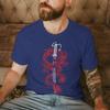 2026 Fashion Trend Unisexs Tshirts Personalized Geometric Dragon Print T Shirts Casual Style Katana And Dragon Print Streetwear