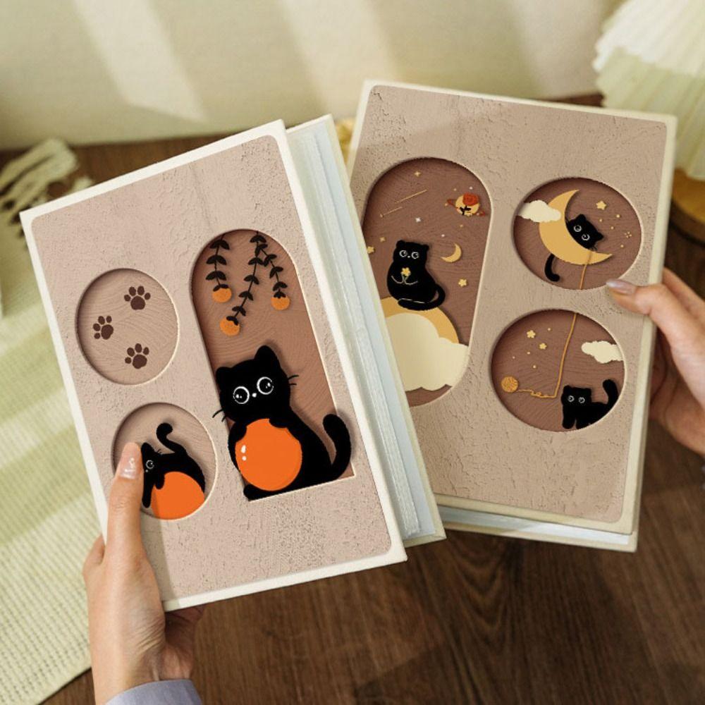 Luxury Design Photo Album Cat Themed Cover Idol Photo Card Holder Cute Card Collect Book