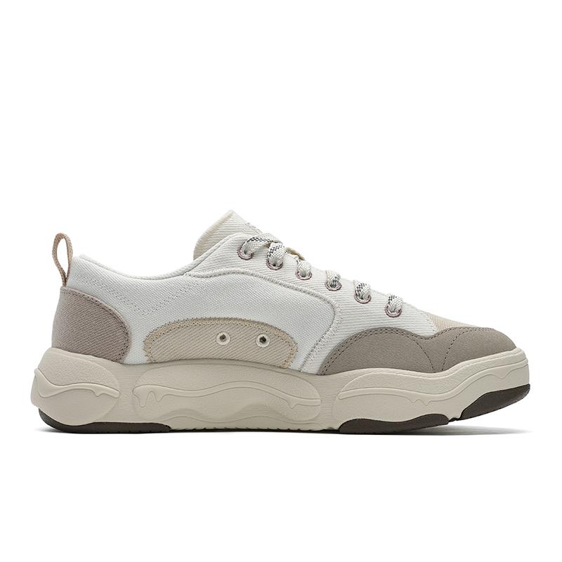 Fila Burger Casual Comfortable Versatile Low-Top Canvas Shoes Men Sneaker White Yellow F12M532301FGS