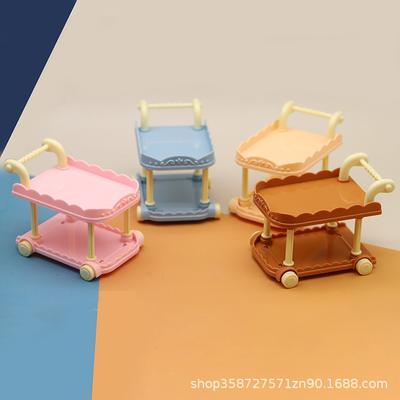 1:12 Cute Simulation Mini Dining Car Dollhouse Kitchen Model Small Ornament Doll Toy