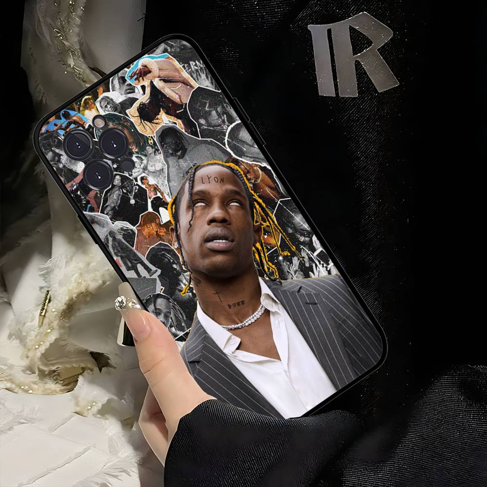 T-Travis S-ScottS Singer Soft Back Phone Cover Case For IPhone 17 16 Pro Max 15 12 11 16e 13 Mini 14 15 Plus