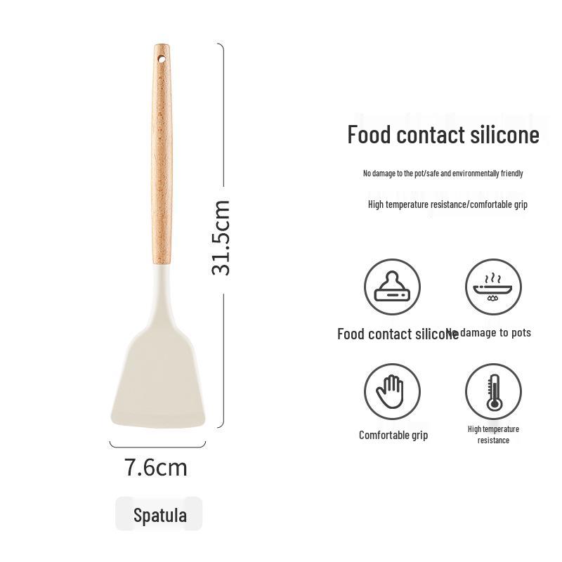 

Набор термостойких силиконовых лопаток для приготовления пищи и жарки