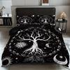 Quilt Cover Three-Piece Sun And Moon 3D Digital Printing Bed Kit Grinding Quilt Cover Pillowcase