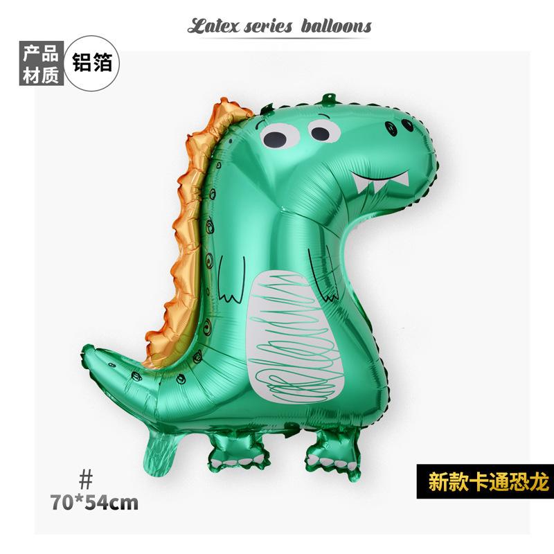 Cartoon Animal Tyrannosaurus Rex Dinosaur Balloon Children'S Cartoon Q Version Birthday Forest Theme Party Decoration