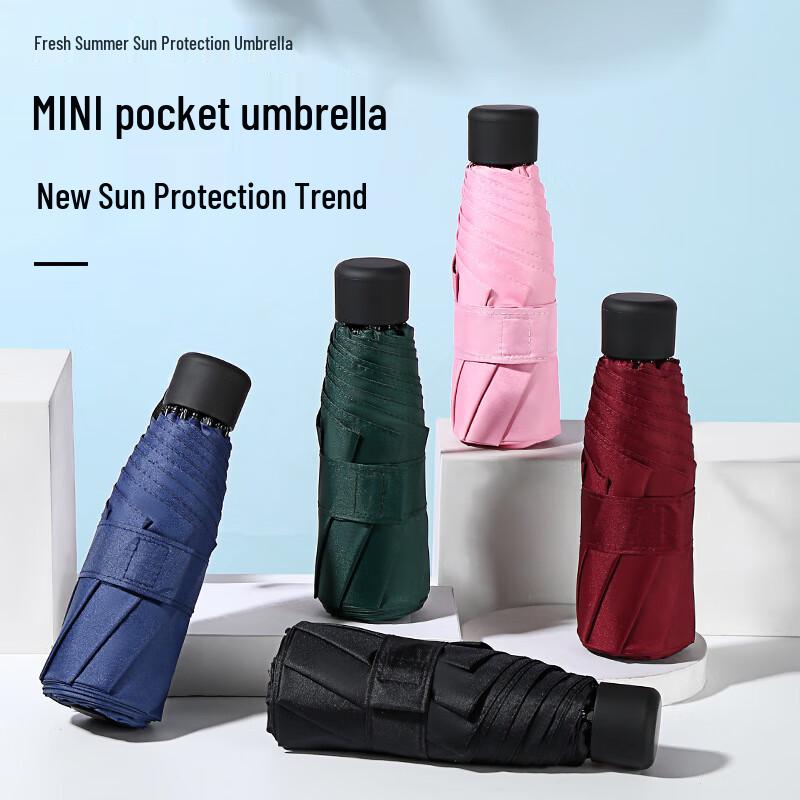 Compact Portable UV Protection 5-Fold Umbrella