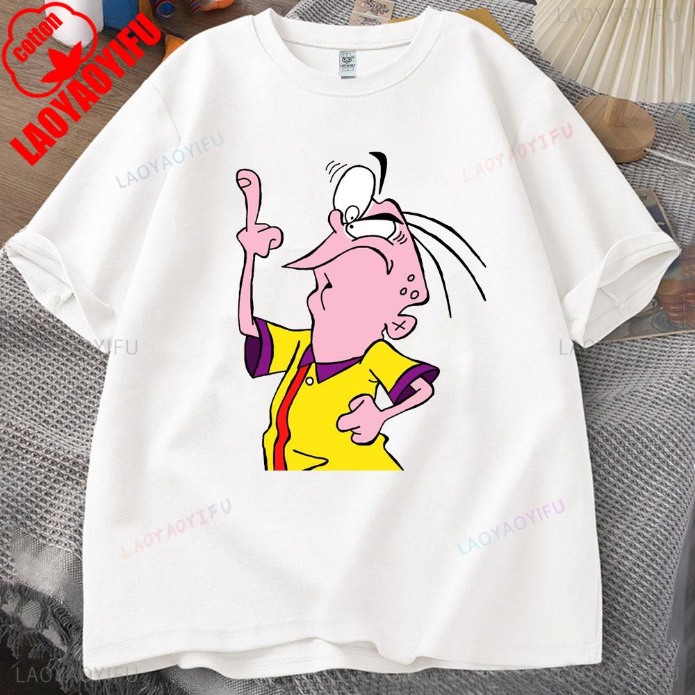 Ed,Edd N Eddy Man T Shirt Ed,Edd N Eddy Printed T-shirt Tops Hip-hop Novelty Trend Simple Style for Outdoor Enthusiasts