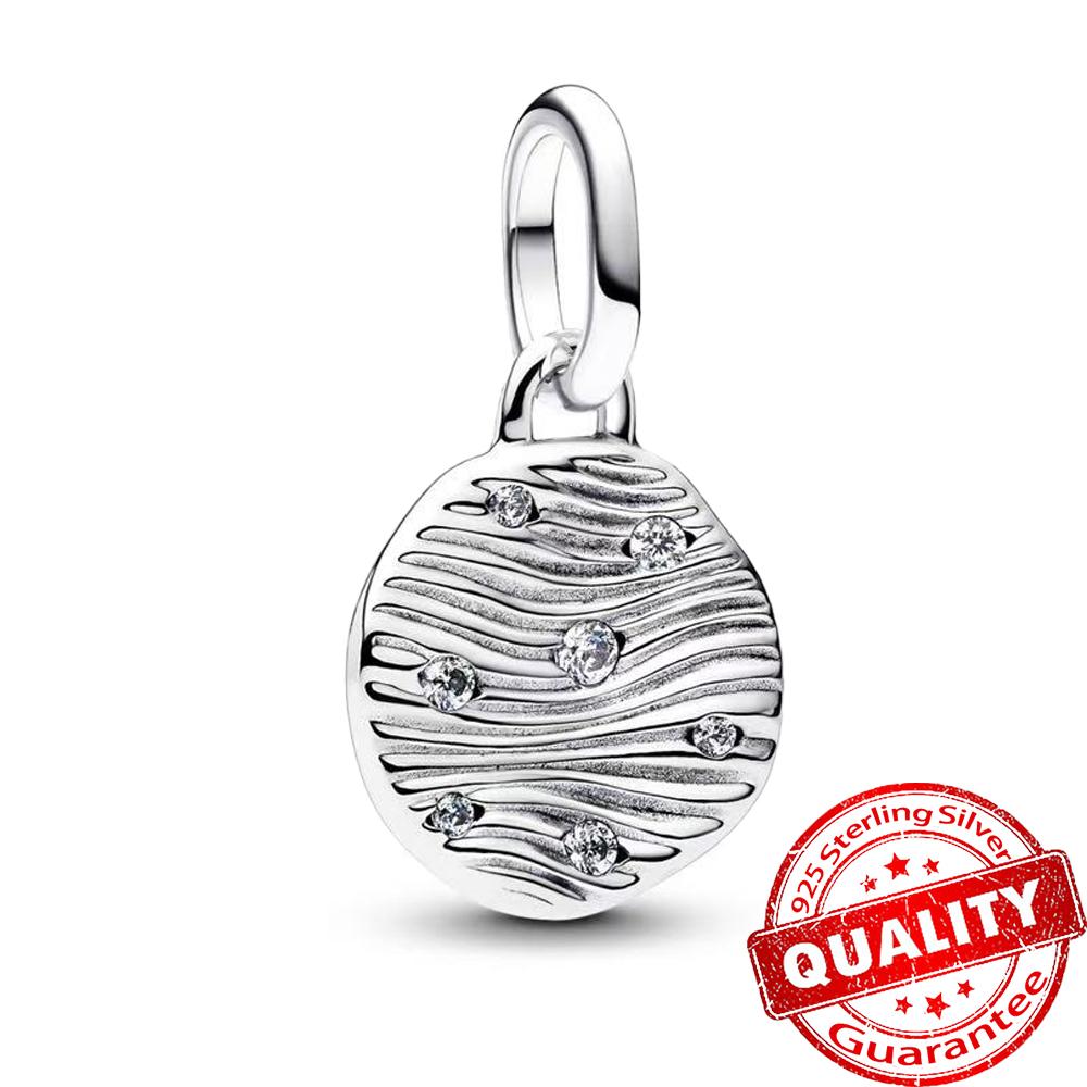 Colorful Chakra Heart Mini Dangle Charm Fit Brand Me/Moment Bracelet Copper Enamel & Crystal Jewelry Pendant Gift