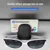 Leather Car Visor Sunglasses & Card Holder Clip