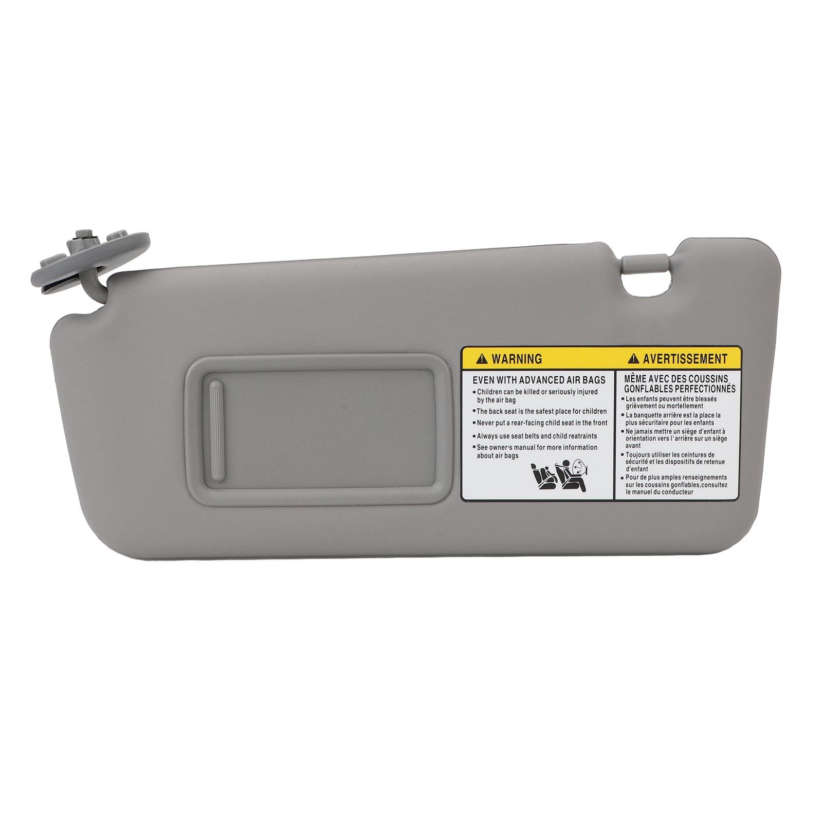 

7432042420B0 Серый левый водительский козырек с защитой от УФ-излучения, простая установка, цветной солнцезащитный козырек с зеркалом для макияжа для 2004-2005 гг.