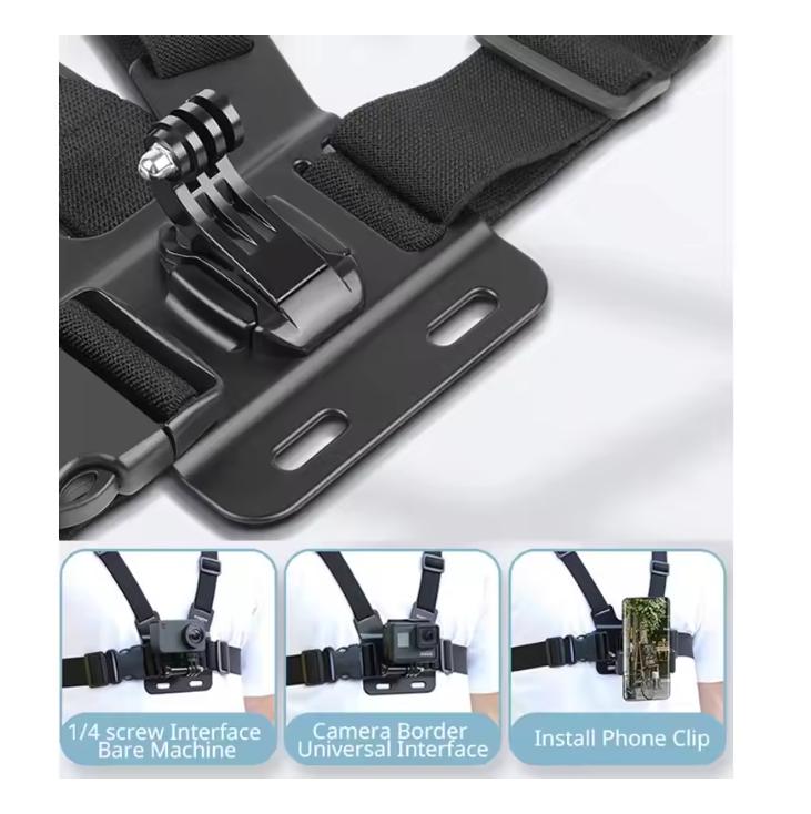 Chest Strap Mount Belt for Gopro Hero 9 8 7 6 5 4 Insta360 R X2 DJI OSMO Action Camera Harness for Go Pro SJCAM EKEN Accessories