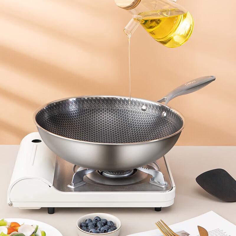 Debo 304 Edelstahl Waben Antihaft Wok