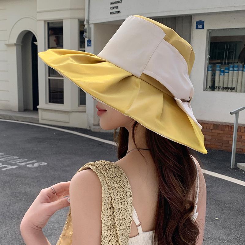 Extra Large Brim Versatile Face Covering Hat UV Ray Face Covering Hat Outdoor Large Brim Shows Small Face