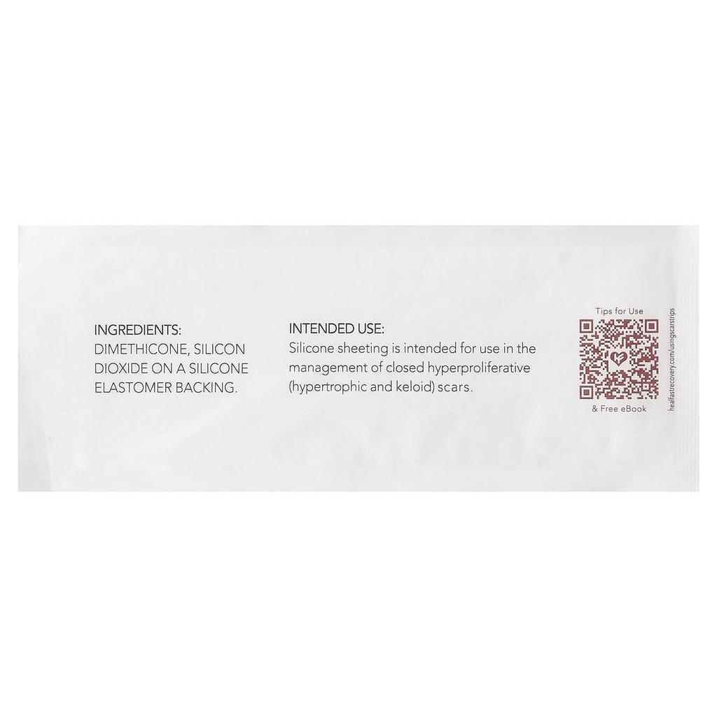 Healfast, 100% Silicone Scar Strips, 5 Reusable Sheets
