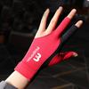 1PC Three-Finger Billiard Gloves Stitching Design Breathable Non-Slip Self-Adhesive Cloth Fixed Gloves Billiard Supplies