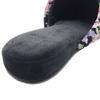 Senko FEELFOOT Garten Glazed Rose 27568 Slippers, Approx. 23.5cm - 25cm, Black, Weave, Design,