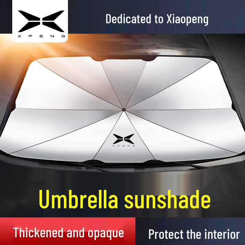Xiaopeng P7 P5 G3 G9 Car Windshield Sunshade: Outdoor Sunscreen & Heat Insulation Umbrella