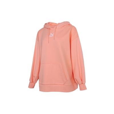 (WMNS) Classics Oversized Hoodie 'Pink White' Women's 532283-26