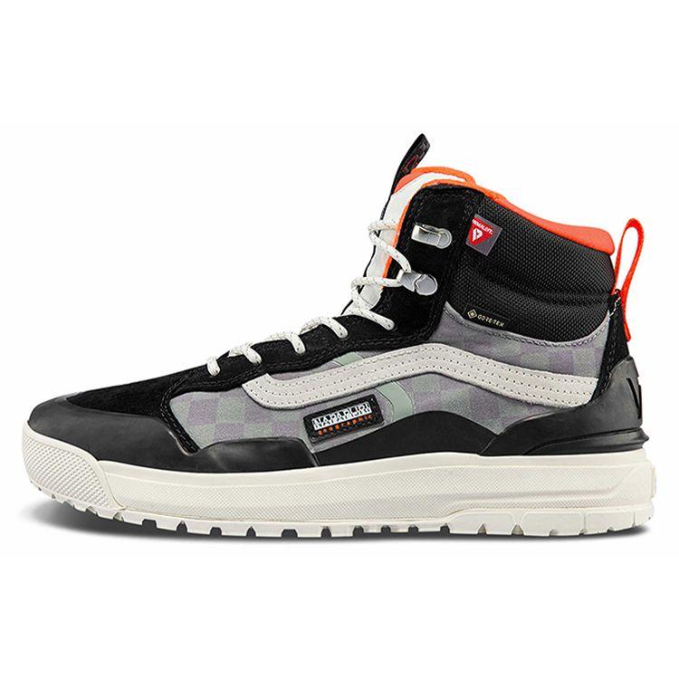 Napapijri X Vans Ultrarange Exo Hi Gore-Tex Mte-2 Comfortable Casual Lightweight Durable High-Top Skate Shoes Unisex Sneakers Black VN0A5KXWA6Y