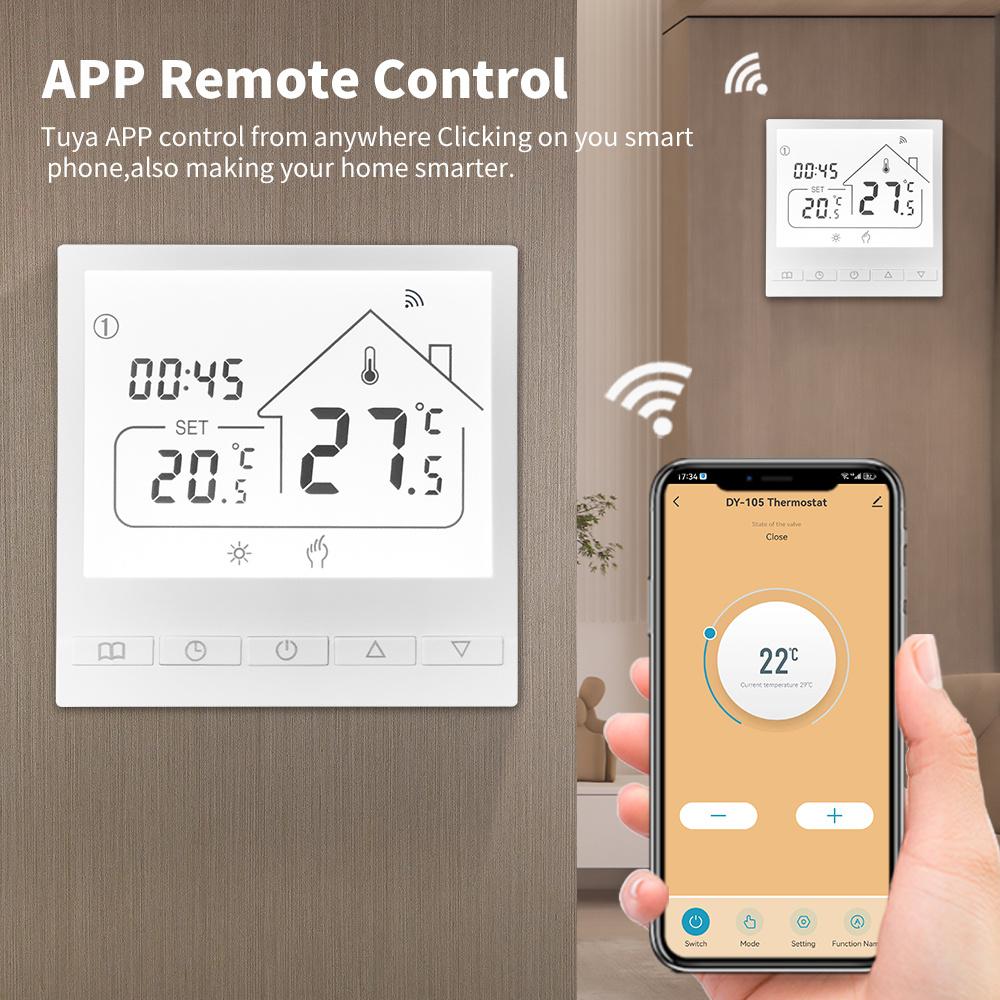 Tuya WiFi Smart Thermostat Water/Gas Boiler Electric Floor Water Heating Temperature Controller APP voice control Goole Home