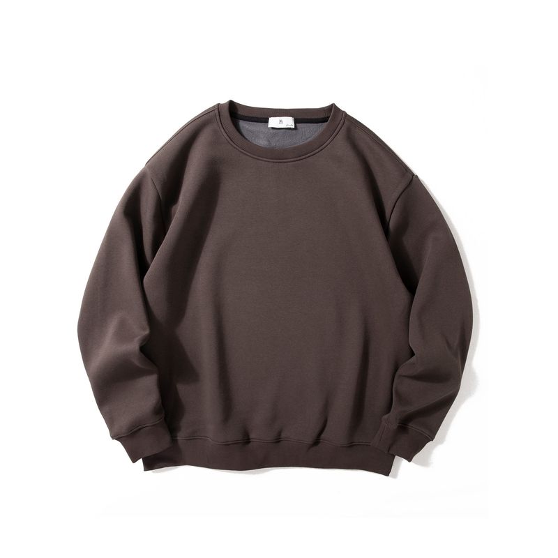 Fleece-Lined Thickened Crew Neck Sweatshirt for Men, 2025 Autumn and Winter New Style, Loose Casual Top, Soft Base Layer, Warm Pullover