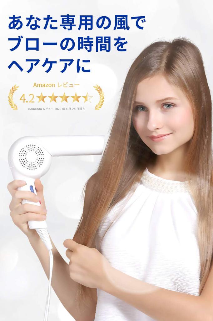 Areti Hair Dryer, Moist Care, Hands-Free, Negative Ion, D1621 Kozou (White, Standard)