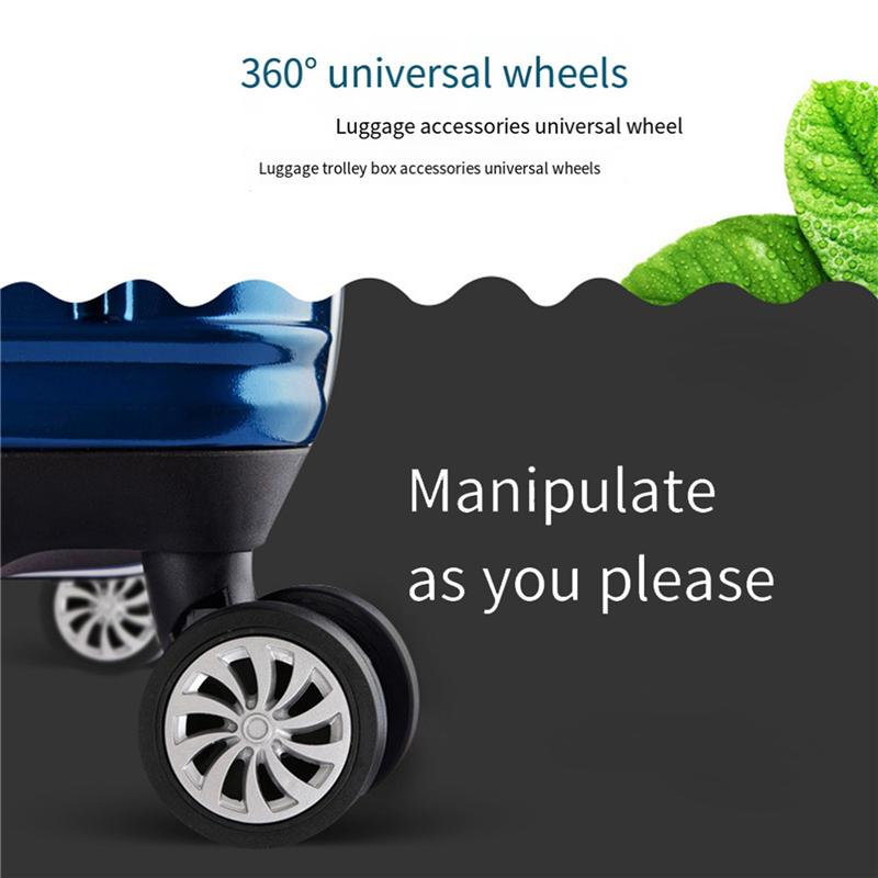 

ABUL-8 Pack Luggage Replacement Wheels, Replacement Luggage Suitcase Spinner Wheels, Universal Swivel Wheel For Luggage чорний