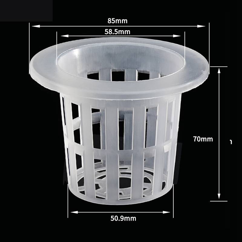 50Pcs Hydroponic Soilless Mesh Net Basket Plant Vegetable Growing Nursery Cup Pot Sponge Fixator Container Aeroponic Veg Planter