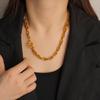 Stainless Steel Hip Hop O-Chain Hollow Necklace with OT Buckle