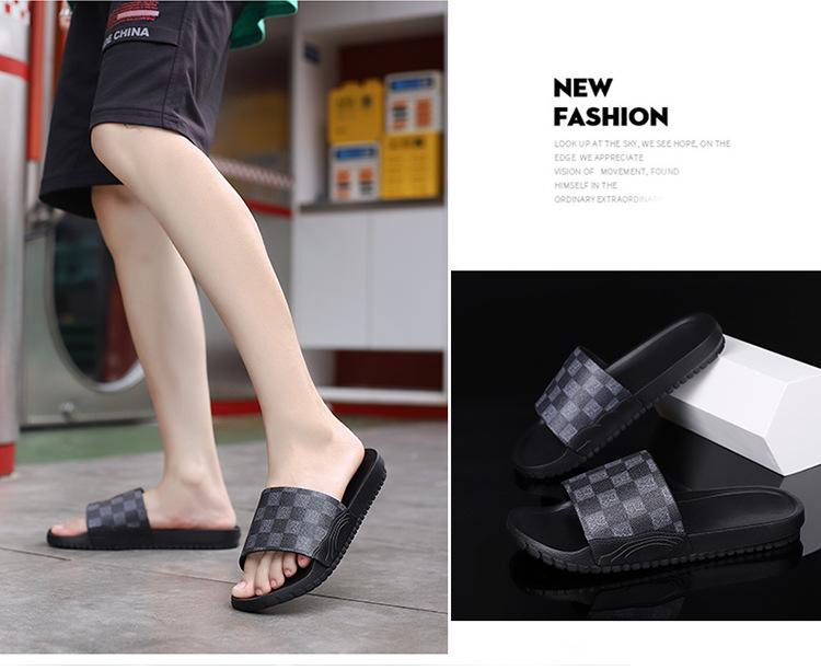 Men's 2024 Genuine Leather Non-Slip Outdoor Beach Slippers - Trendy Single Strap Design