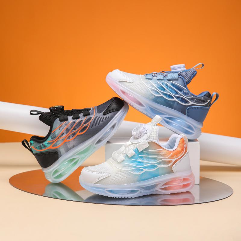 

Детская модная дышащая обувь на мягкой подошве, детская спортивная обувь для бега на четыре сезона, удобные спортивные кроссовки для мальчиков и девочек