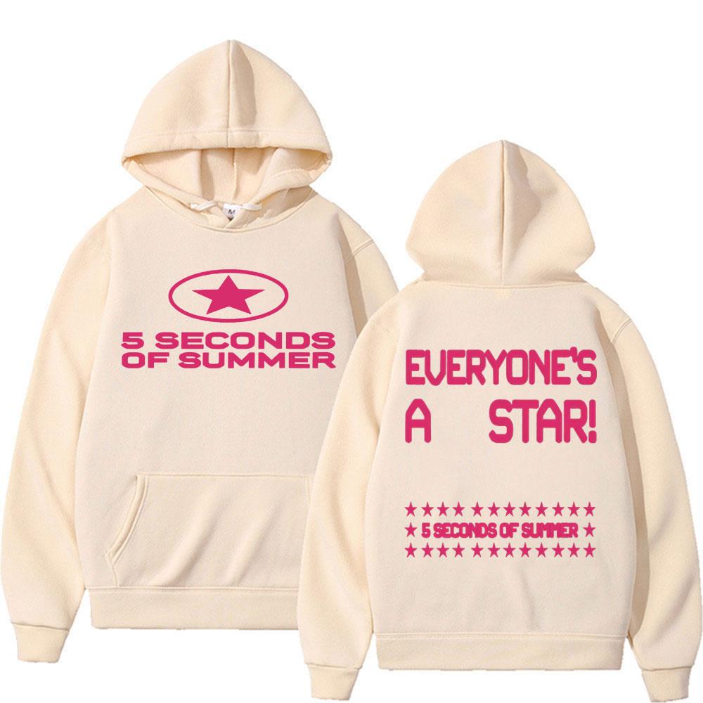 Unisex Woman's5 Seconds of Summer Everyone's A Star World Tour Hoodies Men Women Harajuku Hip Hop Street Sweatshirt Fleece Oversized Pullovers