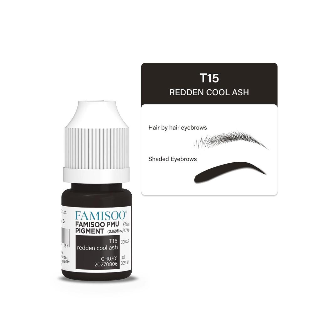 ResAP Long-Lasting Beauty Eyebrow Tattoo Pigment - Concentrated Liquid for Natural-Looking Brows, No Red or Blue Tones