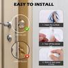 Door Knob Wall Shield Clear Soft Rubber Door Stopper Door Handle Bumper Mute Stickers Wall Protector Muffler Pad Protective Plug