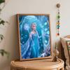 Disney Frozen Ice Queen Painting By Numbers Kit Hand Painting Home Decor
